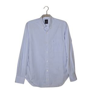 TAILORBYRD $100 Long Sleeve Blue Gingham Button Down Shirt Men's Small